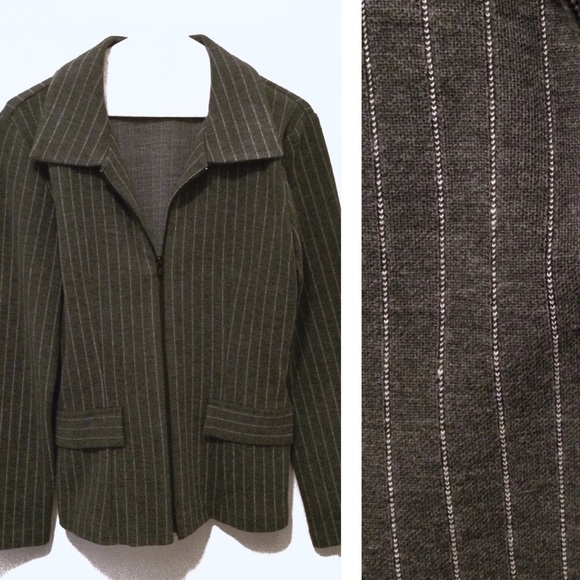 Jackets & Blazers - Zip Front Jacket & Skirt Set